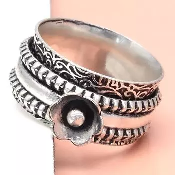 Серебряное кольцо-спиннер для женщин, четыре кольца-спиннера, серебряное ювелирное кольцо 10