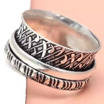 Серебряное кольцо-спиннер для женщин, четыре кольца-спиннера, серебряное ювелирное кольцо 10