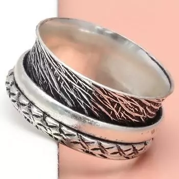 Серебряное кольцо-спиннер для женщин, четыре кольца-спиннера, серебряное ювелирное кольцо 10