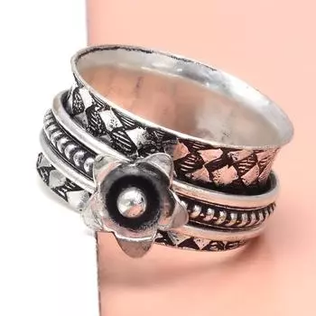 Серебряное кольцо-спиннер для женщин, четыре кольца-спиннера, серебряное ювелирное кольцо 10