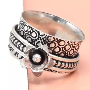 Серебряное кольцо-спиннер для женщин, четыре кольца-спиннера, серебряное ювелирное кольцо 10