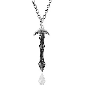 Серебряное колье ручной работы с мечом Ulfberht