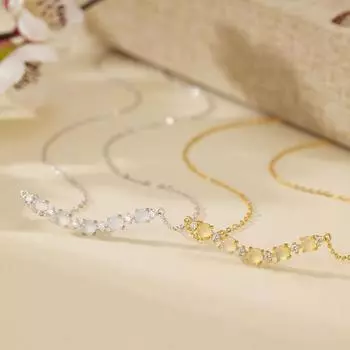 Серебряное маленькое зеленое яйцо из халцедона с бриллиантовой улыбкой, цепочка на ключицу, на каждый день, благородный подарок для девочек 925 silver