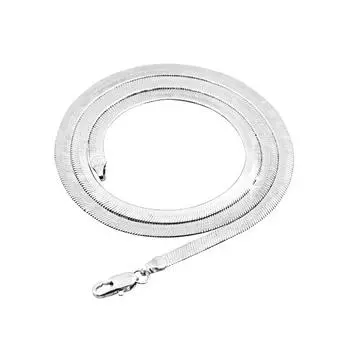 Серебряное ожерелье для мужчин и женщин, декоративное однотонное летнее повседневное сменное колье, украшение для ювелирных изделий, подарок на день рождения 45cm