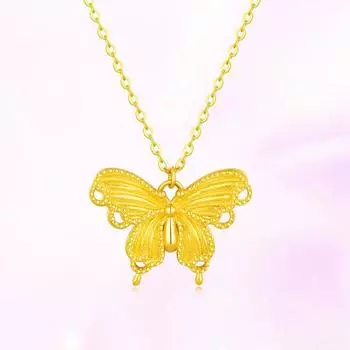 Серебряное ожерелье S925 из стерлингового серебра в стиле Го Фэн Мори с легкой роскошной шелковой бабочкой для женщин, модный милый дизайн 925