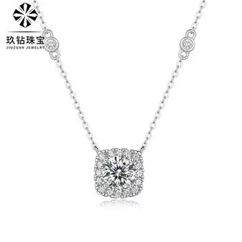 Серебряное ожерелье S925 Moissanite Edge Dream подвеска модная цепочка на ключицу аксессуары подарки