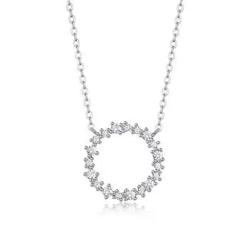 Серебряное ожерелье S925 пробы с подвеской из муассанита, модные аксессуары на ключицу