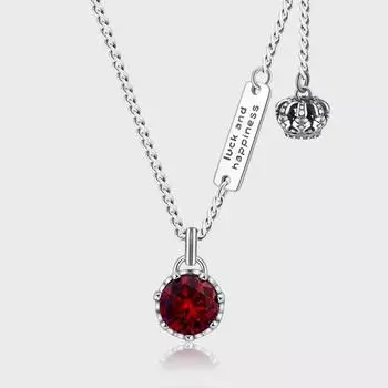 Серебряное ожерелье S925 с короной в стиле ретро для женщин, фирменная цепочка на ключицу с надписью Niche Design Premium