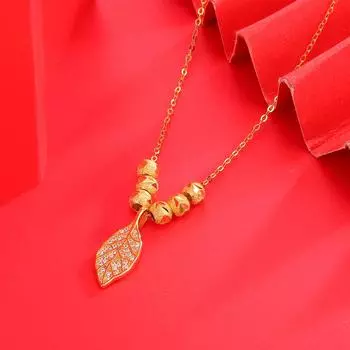 Серебряное ожерелье S925 с листьями, женское, цепочка на ключице, кулон в виде листа, высокий дизайн, интернет-знаменитость, новые модные украшения из бисера 925 Silver