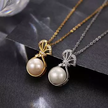 Серебряное ожерелье S925 с натуральным жемчугом, женская легкая роскошная нишевая цепочка на ключицу 2025 года, цепочка на шею с ветром 925 Silver белого золота