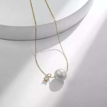 Серебряное ожерелье S925 с жемчугом на ключицу, темпераментный вход, люксовый циркон, несовершеннолетнее простое украшение для подвески 925