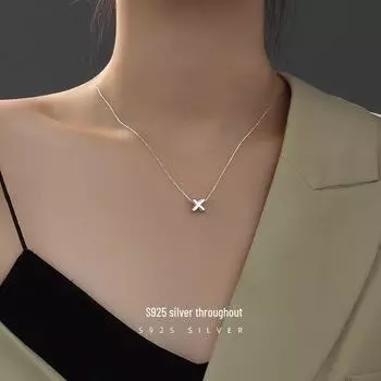 Серебряное ожерелье с алфавитом Banyan Tree для женщин - уникальная подвеска-цепочка на ключицу 2022 года U