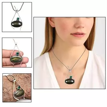 Серебряное ожерелье тибетские украшения бирюзовый одаренный драгоценный камень 18 бирюза,