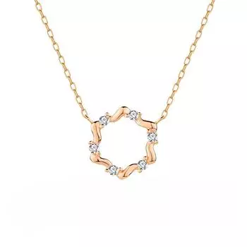 Серебряное ожерелье «Венок на удачу» 925 пробы, ювелирные изделия премиум-класса, изящная цепочка на ключицу с венком 925 Silver