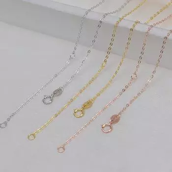 Серебряное тисненое ожерелье S925 с крестом 18 дюймов с удлинительной цепочкой, цепочка на ключицу в форме О для женщин 1897 г. Rose gold plated, ring extension chain, thin