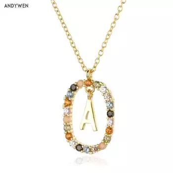 Серебряное золото 925 пробы с буквами A-Z инициалами MSCK алфавита кулон на длинной цепочке ожерелье скажите мое имя ювелирные украшения