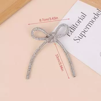 Серебряные блестящие броши-банты со стразами и бриллиантами для женщин, блейзер, инкрустированные бриллиантами, броши-бабочки, подарочные ювелирные изделия A2
