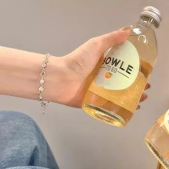 Серебряные браслеты с цирконием для женщин, милые девушки, сверкающий браслет с подвесками, нежный браслет-цепочка, ювелирный подарок