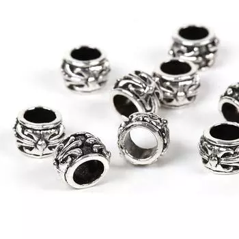 Серебряные бусины аксессуары детали шайба золото антик серебро антик 30 штук X002 [Kyojudo]