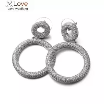 Серебряные европейские кристаллы 925 пробы от австрийской моды, креативные серьги Cz, классический ретро-микронабор ювелирных изделий