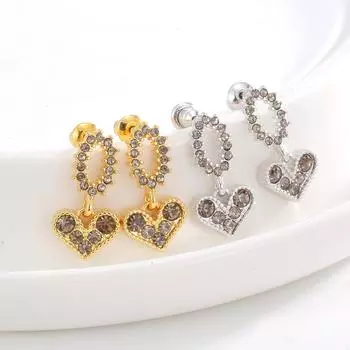 Серебряные игольчатые бриллиантовые геометрические серьги в виде цветка любви, модные дизайнерские серьги с бахромой, серьги-подвески, темпераментные серьги для женщин
