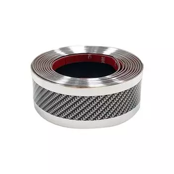 Серебряные наклейки для автомобиля с широким применением - защищают пороги автомобиля от царапин, углеродное волокно, устойчивое к царапинам, автомобильные аксессуары 5cm=1 meter