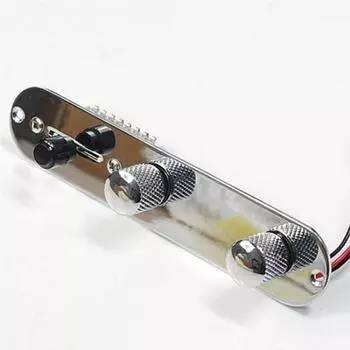 Серебряные предварительно смонтированные детали управления загружены для 3-х полосной проводной телеуправляемой панели управления переключателя гитары серебряный