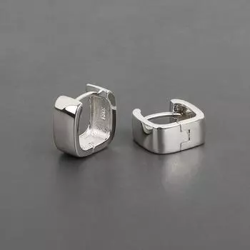 Серебряные простые квадратные серьги s925, очаровательные женские модные винтажные аксессуары для вечеринок, подарки, ювелирные изделия ручной работы золотой