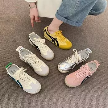 Серебряные ретро балетки Forrest Gump женские летние 2024 новые модные универсальные легкие спортивные туфли Forrest Gump для доски 35