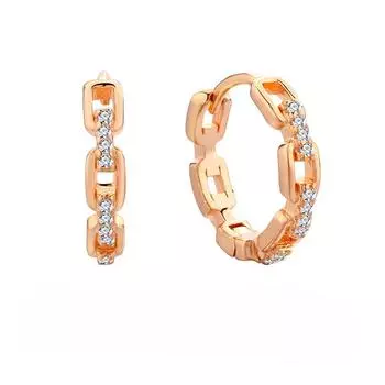 Серебряные серьги-цепочки S925, серьги бренда Tide, женские серьги Niche Design Sense Premium из розового золота 925 Silver