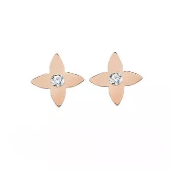 Серебряные серьги-гвоздики с четырьмя листочками клевера S925, изысканные серьги-звезды Niche, компактные серьги-звезды тетрагональной формы высшего качества 925 Silver