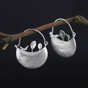 Серебряные серьги-гвоздики с золотистым эффектом, текстурированные серьги-гвоздики для женщин золотой