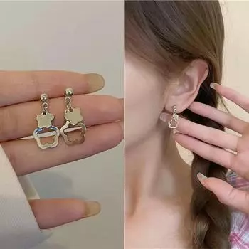 Серебряные серьги-иглочки для женщин — тренд лета 2025 года, высококлассный дизайн, легкая роскошь a pair серебряный