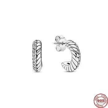 Серебряные серьги из настоящего стерлингового серебра 925 пробы для женщин, модные серебряные серьги, ювелирные изделия, подарок