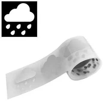 Серебряные светоотражающие ленты с логотипом дождя, железные нашивки, толстовки с капюшоном из виниловой пленки, теплопередающие наклейки для одежды своими руками, Parches Ropa, художественные ремесла 3x100cm