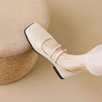 Серебряные туфли Мэри Джейн, женские летние темпераментные туфли с закрытым носком на плоской подошве, нежные туфли, женские туфли большого размера 41 A 43 35 серебряный