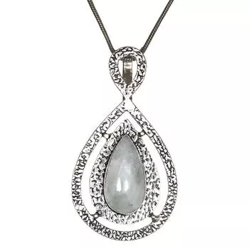 Серебряные украшения 2,25-дюймовый кулон с драгоценными камнями, радужным лунным камнем, Пасха