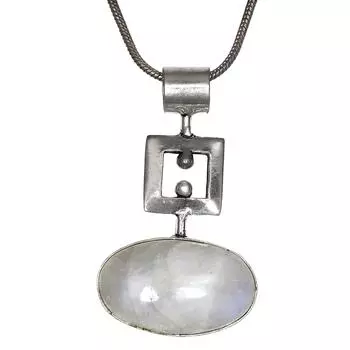 Серебряные украшения 2,25-дюймовый кулон с драгоценными камнями, радужным лунным камнем, Пасха