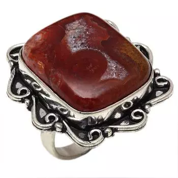 Серебряные украшения ручной работы из агата 7