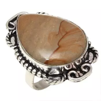 Серебряные украшения ручной работы из американского яшмового камня 6