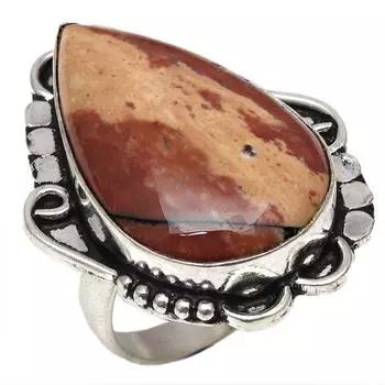 Серебряные украшения ручной работы из драгоценного камня Ларвикит Джаспер 8