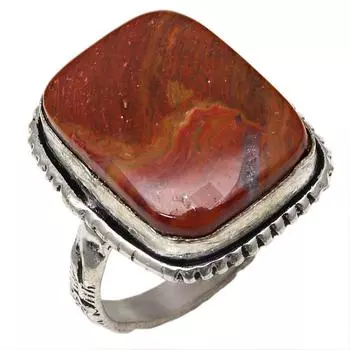 Серебряные украшения ручной работы из драгоценного камня Ларвикит Джаспер 7.5