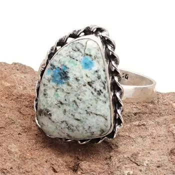 Серебряные украшения ручной работы из драгоценного камня K2 Jasper 9
