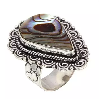 Серебряные украшения ручной работы из ракушек-абалонов 7