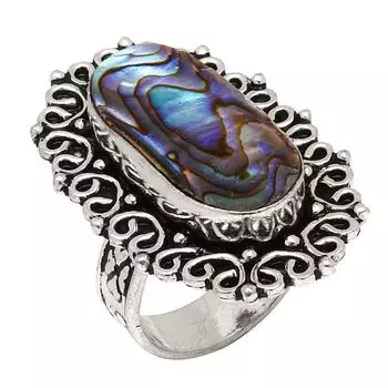 Серебряные украшения ручной работы из ракушек-абалонов 7.5