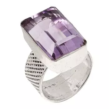 Серебряные украшения ручной работы с аметистовым камнем 8