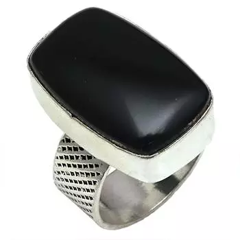 Серебряные украшения ручной работы с черными камнями-спинальными камнями 7