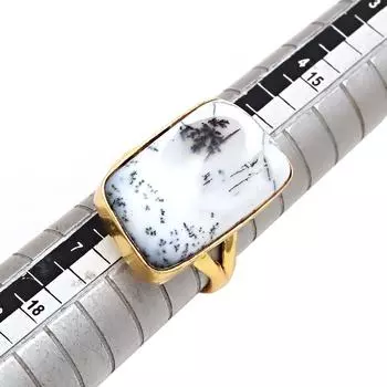 Серебряные украшения ручной работы с дендритовым опалом 6