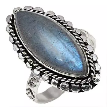 Серебряные украшения ручной работы с драгоценным камнем лабрадорит 8