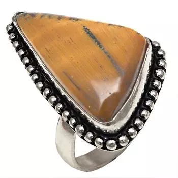 Серебряные украшения ручной работы с драгоценным камнем тигровый глаз 8